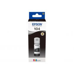 Flacon d'encre noire série 104 Epson Ecotank (65 ml) d'origine Epson - 1