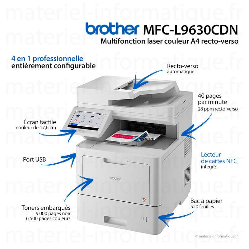 Imprimante laser multifonction Brother MFC-L3770CDW (via 40€ de  remboursement par Brother) –