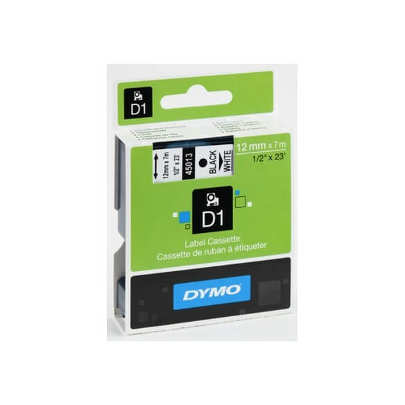 Ruban Étiqueteuse compatible DYMO D1 12mm x 7m 45013 S0720530, 5 pack -  Cdiscount Informatique