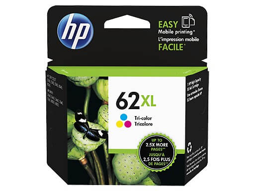 HP 62 Twin Pack - pack de 2 - noir, tricolore à base de colorant -  originale - cartouche d'encre