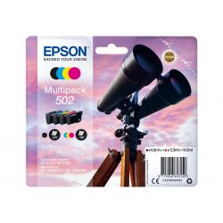 Epson 502 Multipack - pack de 4 - noir, jaune, cyan, magenta cartouche d'encre d'origine Epson - 1